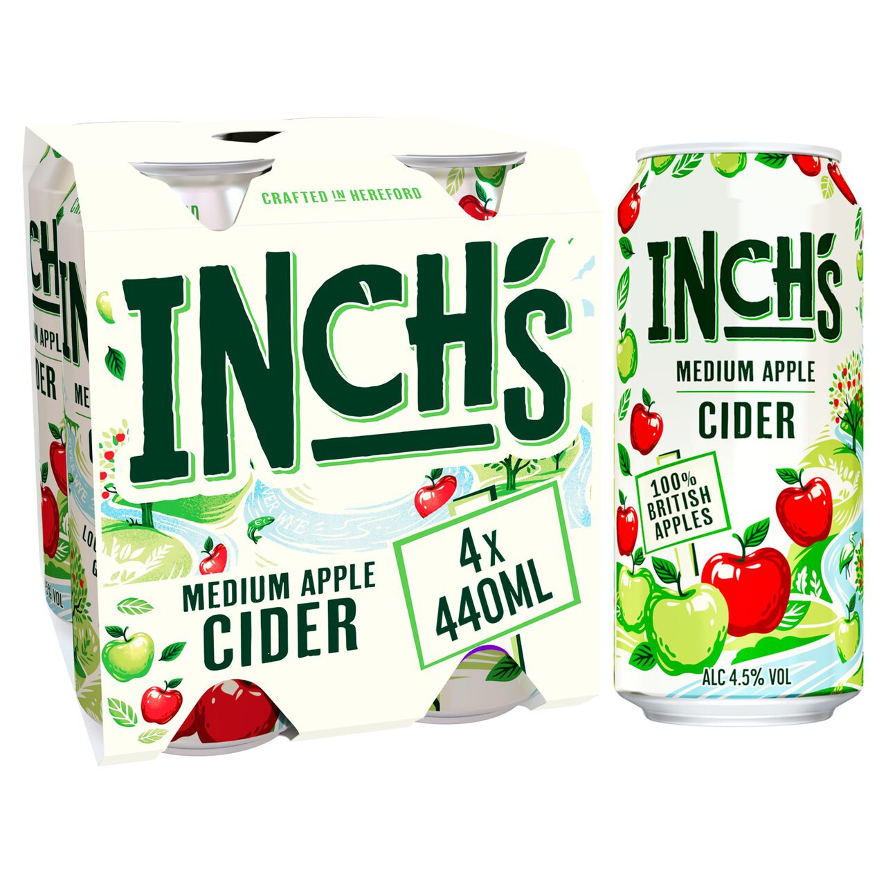 Inch's Apple Cider Cans 4 x 440ml