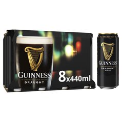 Guinness Draught Stout Beer 8 x 440ml