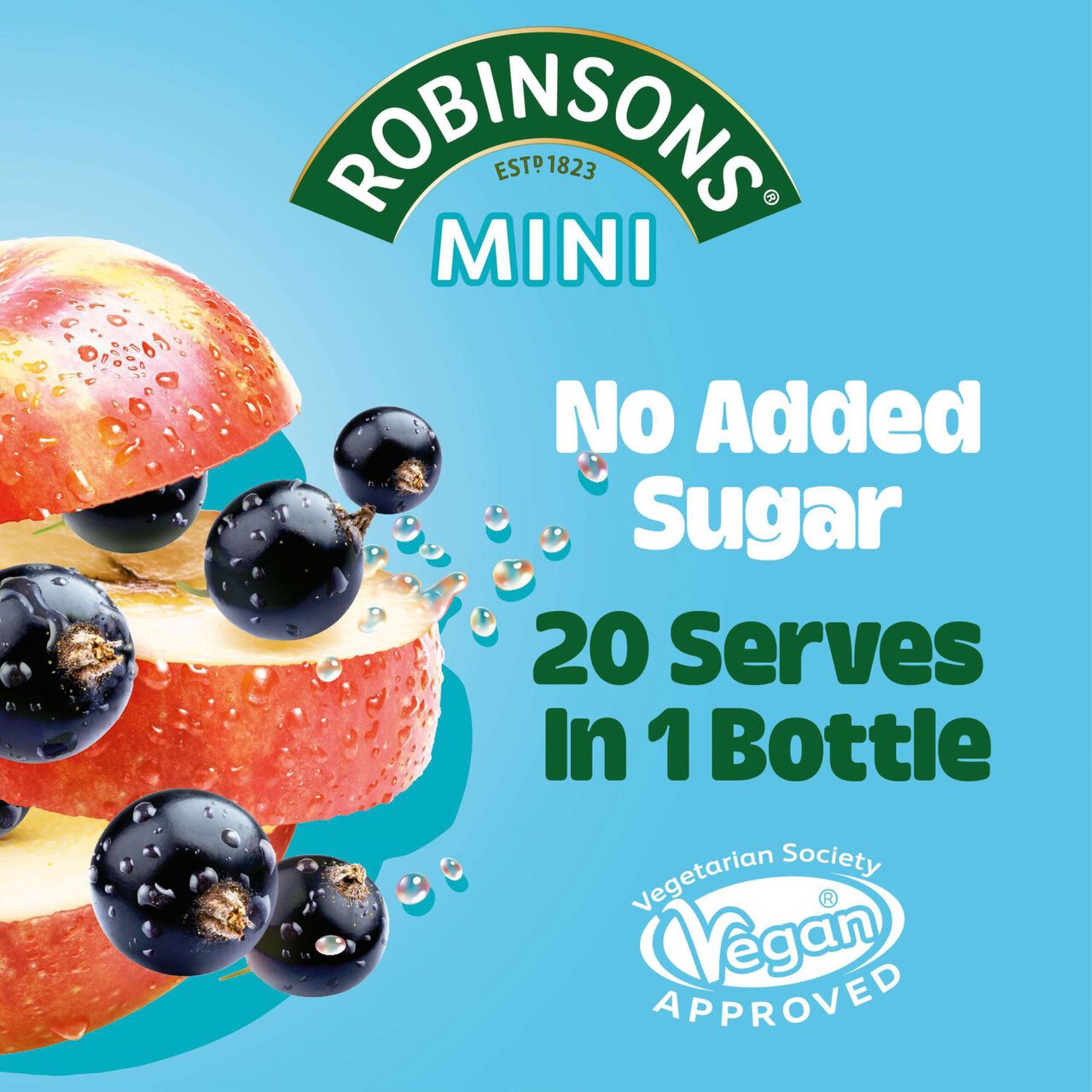 Robinsons Mini Apple & Blackcurrant No Added Sugar 66ml