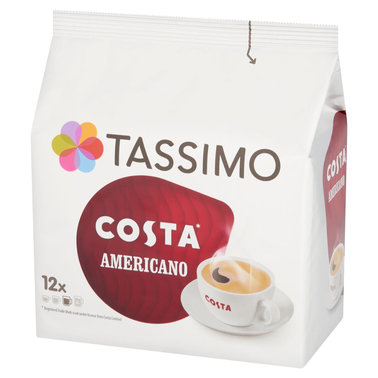 Tassimo Costa Americano Coffee Pods 12 per pack