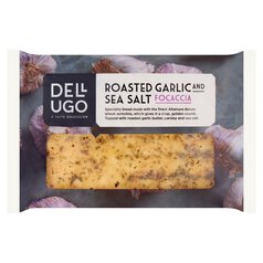 Dell'Ugo Roasted Garlic & Sea Salt Focaccia 210g