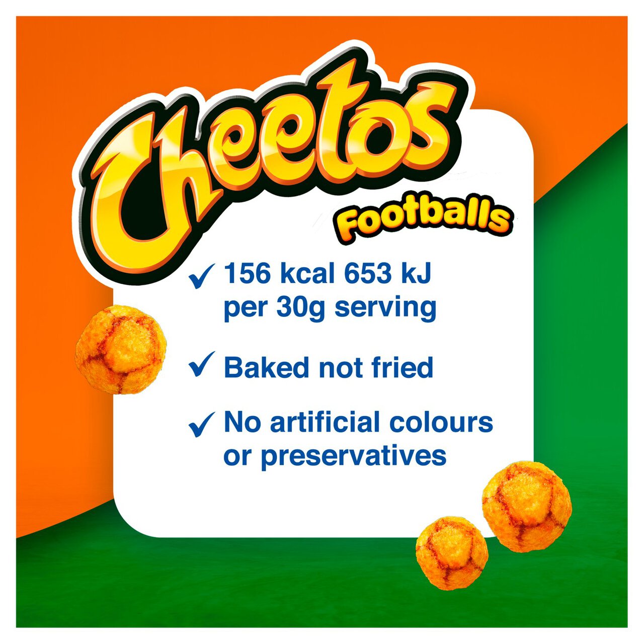 Cheetos Footballs Cheese Sharing Snacks 130g