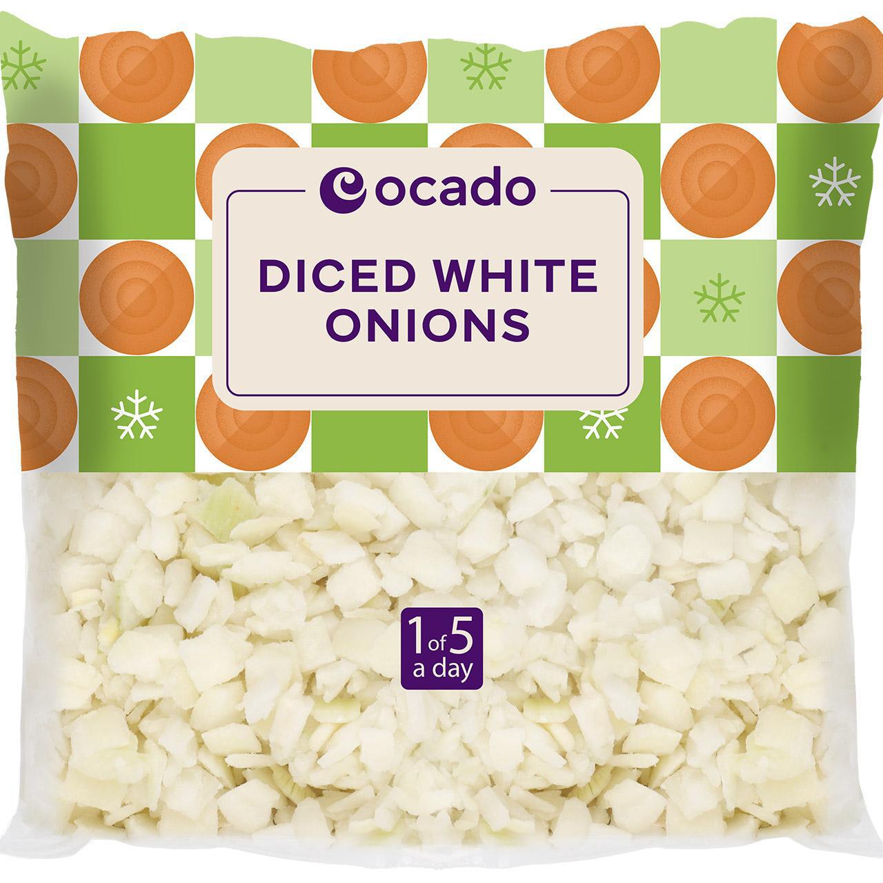 Ocado Frozen Diced White Onions 750g