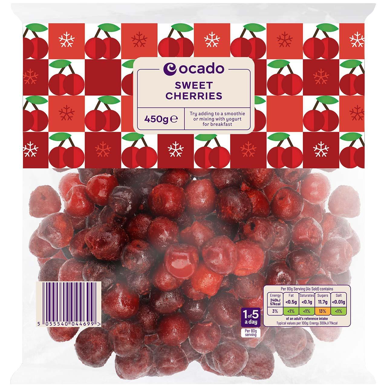 Ocado Frozen Sweet Cherries 450g