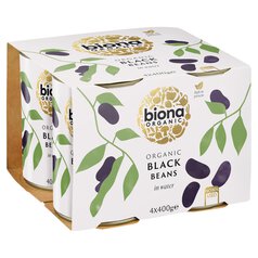 Biona Organic Black Beans 4 x 400g
