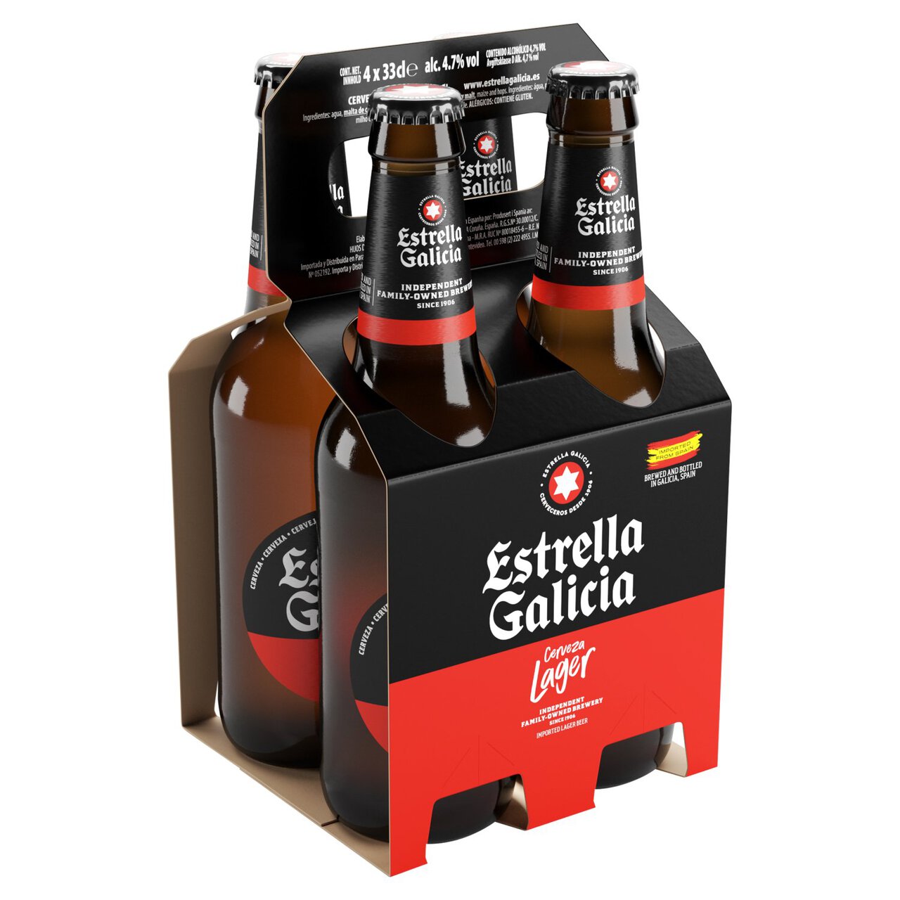 Estrella Galicia Premium Lager 4 x 330ml