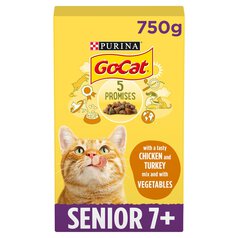 Go-Cat Senior Chicken & Veg Dry Cat Food 750g 750g