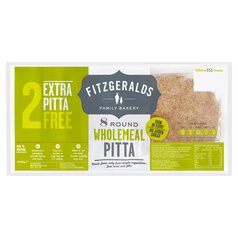 Fitzgeralds Round Wholemeal Pitta 10 per pack