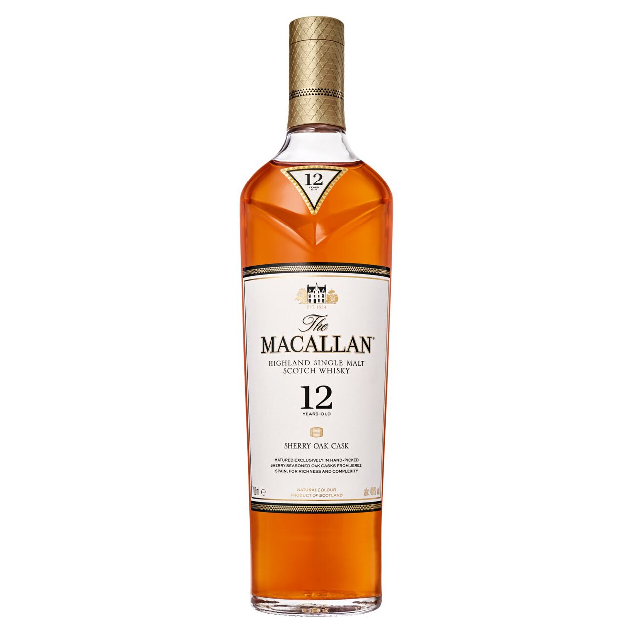 The Macallan 12 Year Old Sherry Oak Single Malt Whisky 70cl