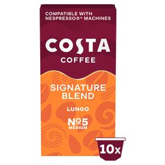 Costa Coffee Nespresso Compatible Signature Blend Lungo 10 per pack