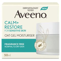 Aveeno Face Calm and Restore Oat Gel Moisturiser 50ml 50ml