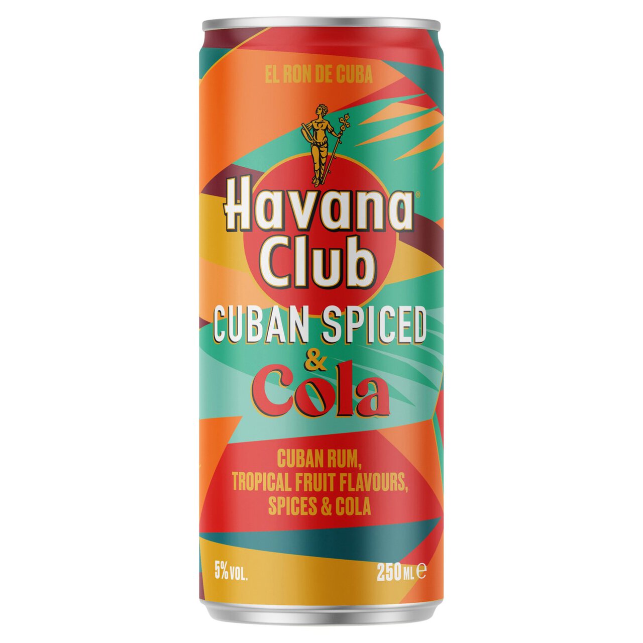 Havana Club Cuban Spiced & Cola Pre-Mixed Can 25cl
