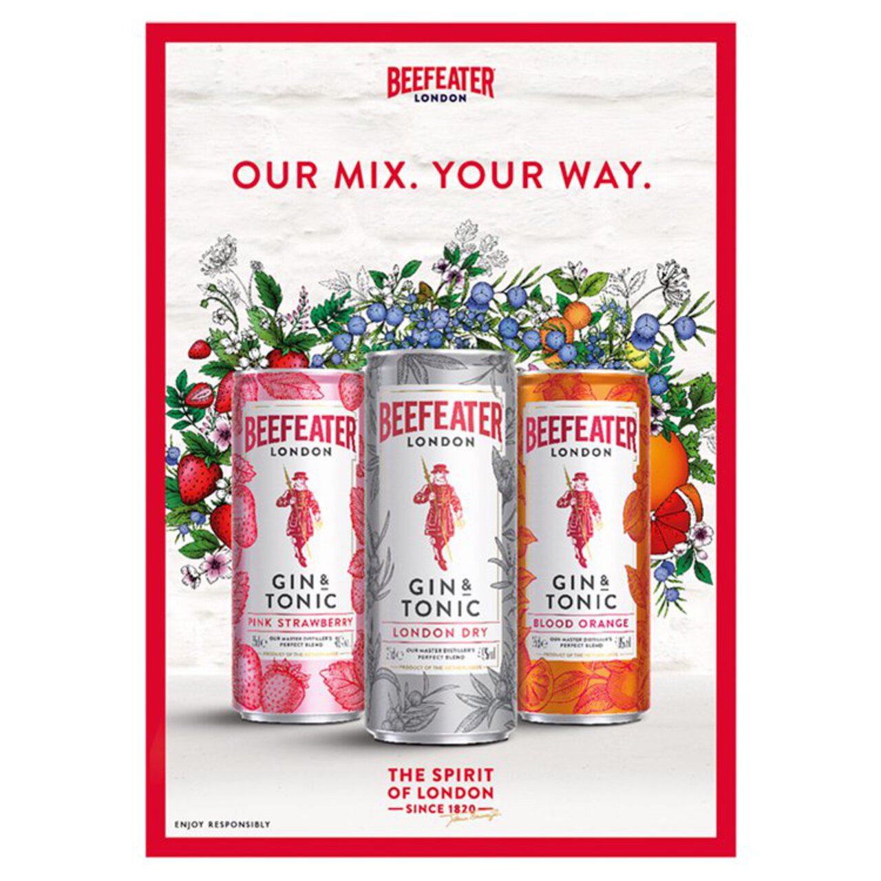 Beefeater London Dry Gin & Tonic Can 25cl
