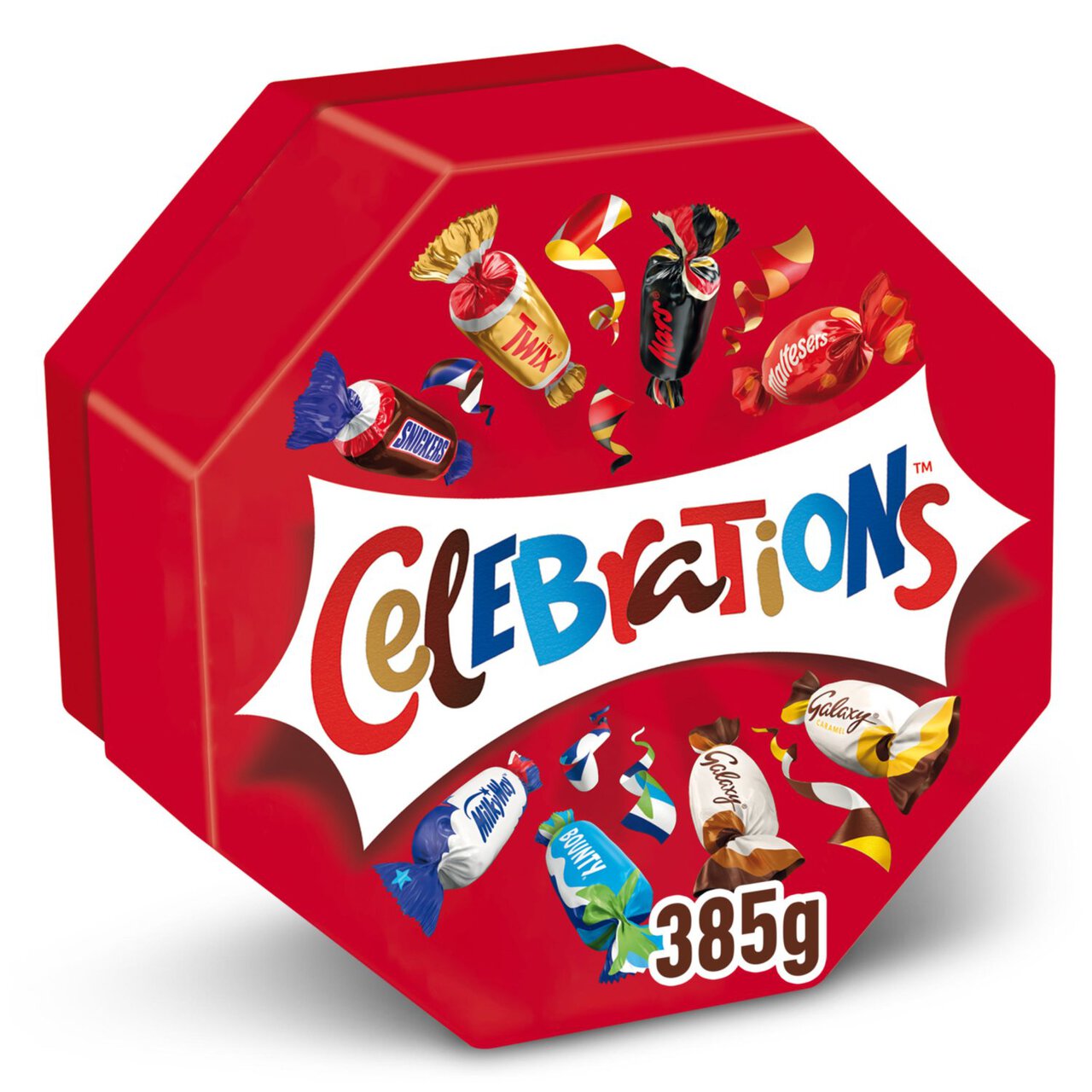Celebrations Milk Chocolate Centerpiece Box Chocolate & Biscuit Bars 385g 385g
