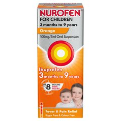 Nurofen for Children 3mths - 9yrs Ibuprofen Orange 100ml
