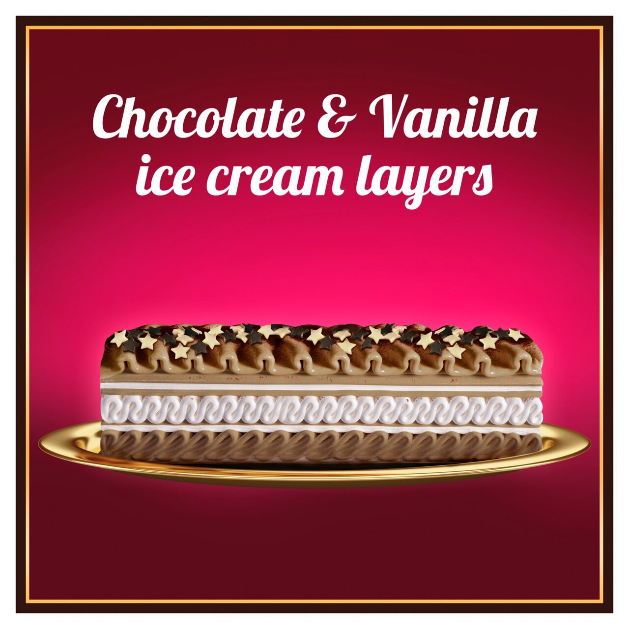 Viennetta Chocolate Yule Log Ice Cream Dessert 650ml