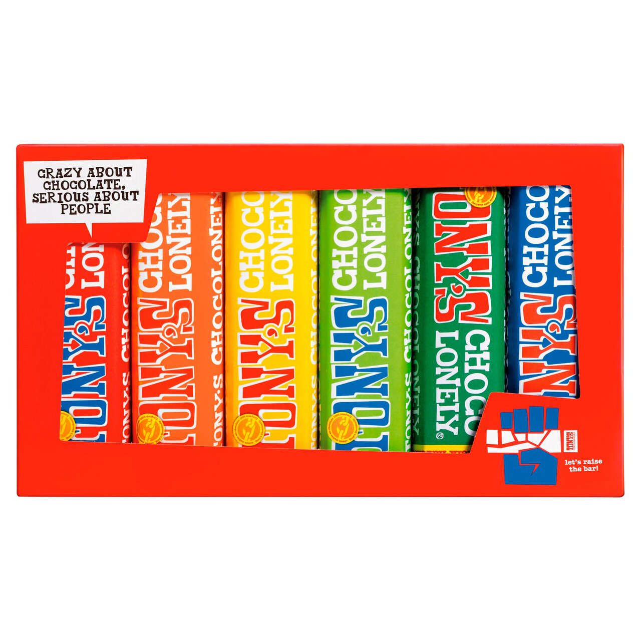 Tony's Chocolonely Rainbow Tasting Pack Fairtrade 288g