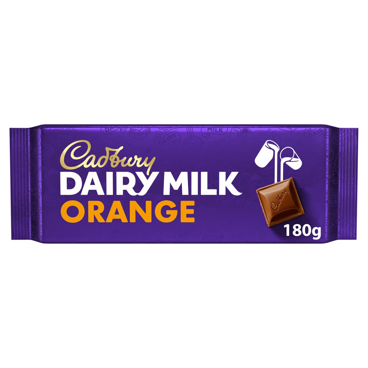 Cadbury Dairy Milk Orange Chocolate Bar 180g