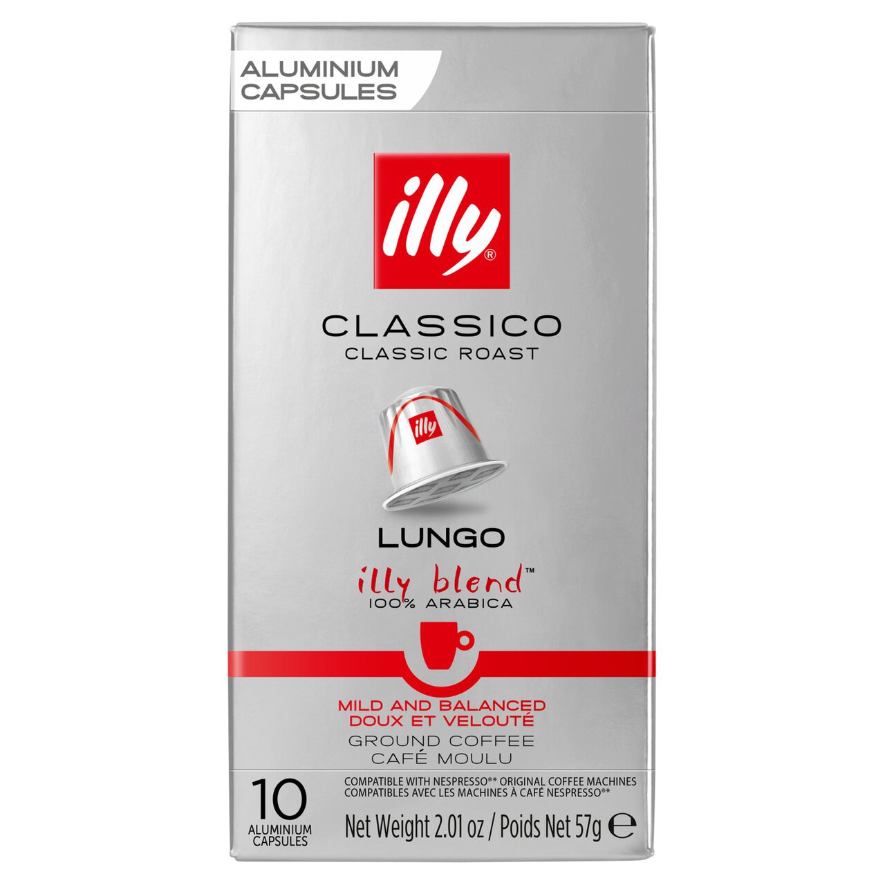 illy Compatible Capsules Lungo 10 per pack