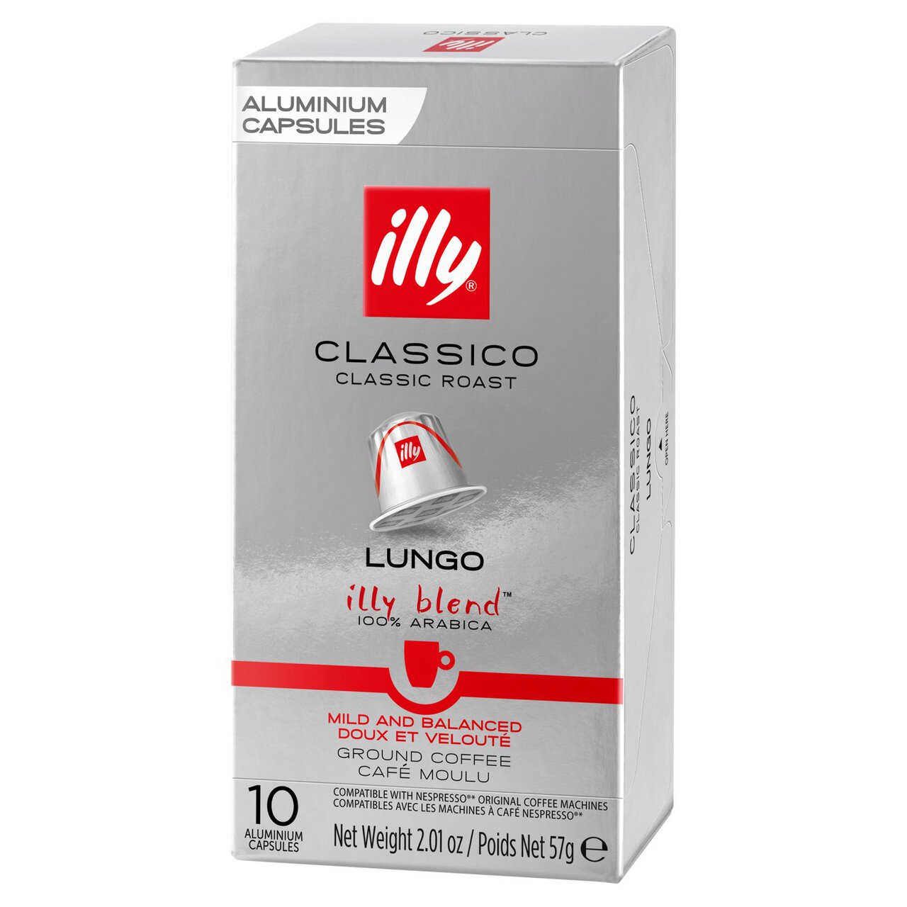 illy Classico Lungo Capsules (10) 10 per pack