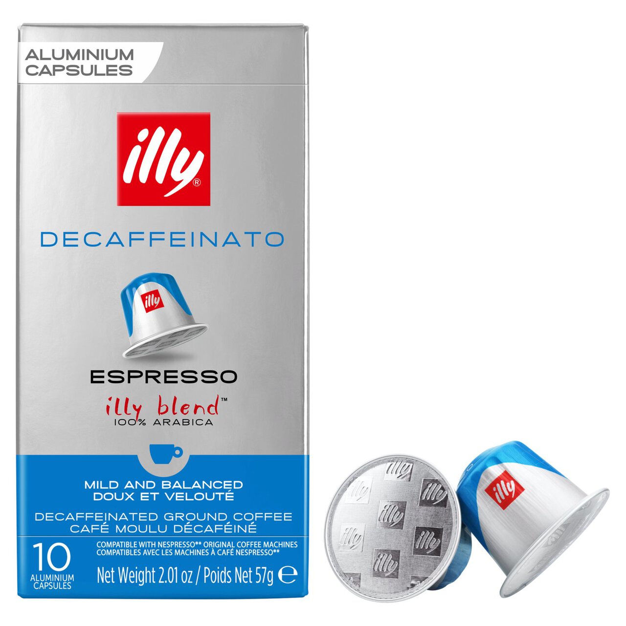 illy Decaffeinated Espresso Capsules 10 per pack