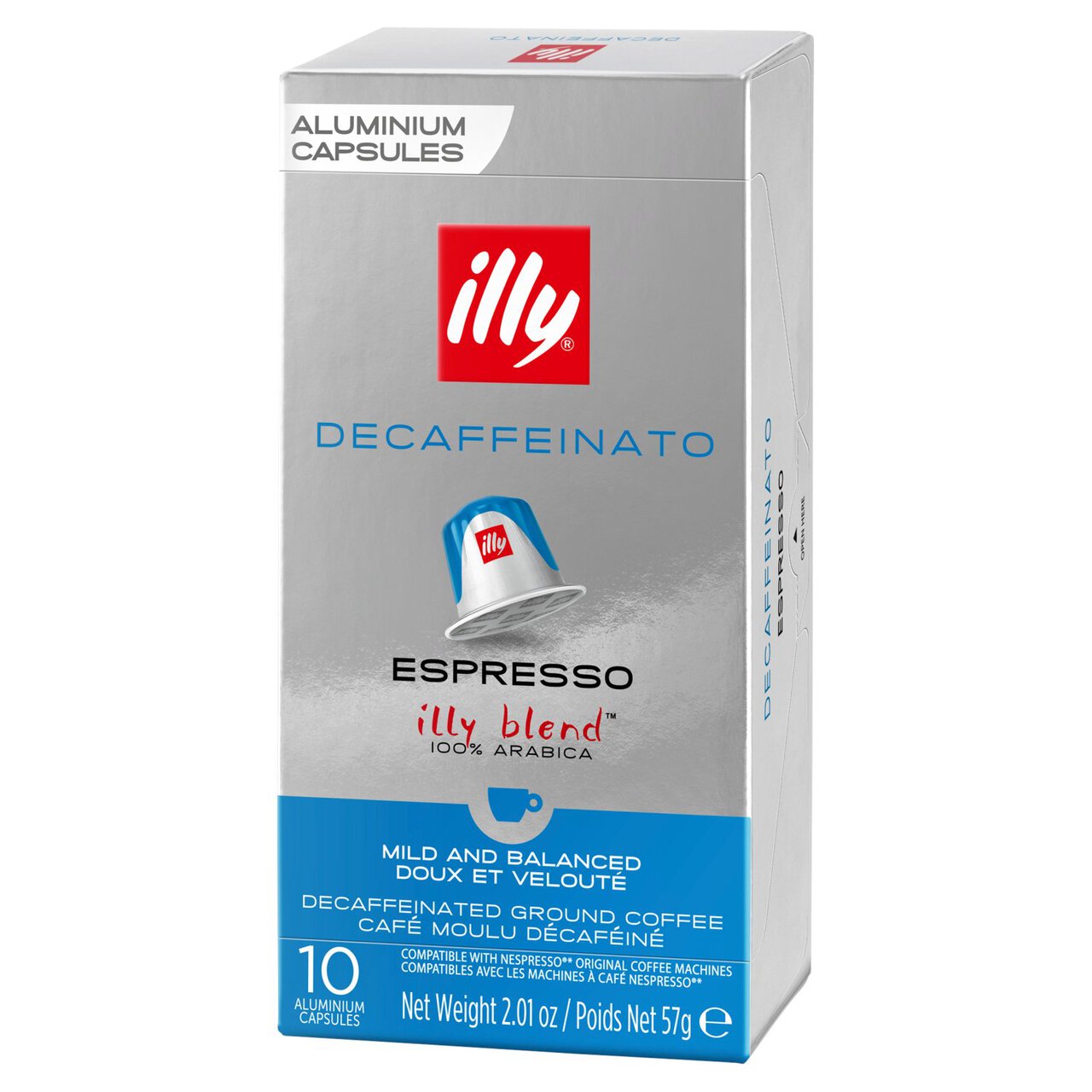 illy Decaffeinated Espresso Capsules (10) 10 per pack