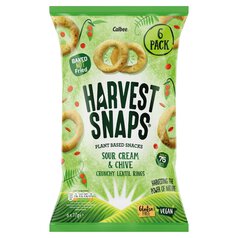 Harvest Snaps Lentil Ring Sour Cream & Chive 6 per pack