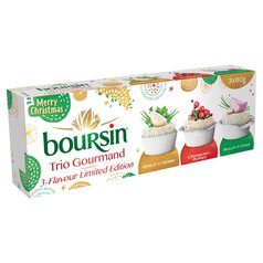 Boursin Christmas Limited Edition Trio Pack 240g
