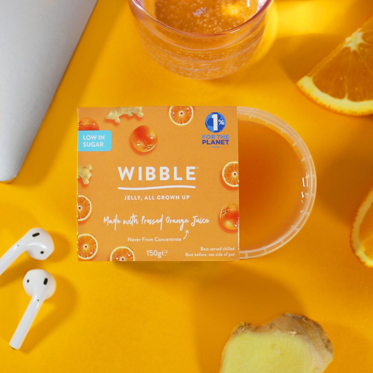 Wibble Low Cal Orange & Ginger Jelly Pot 150g