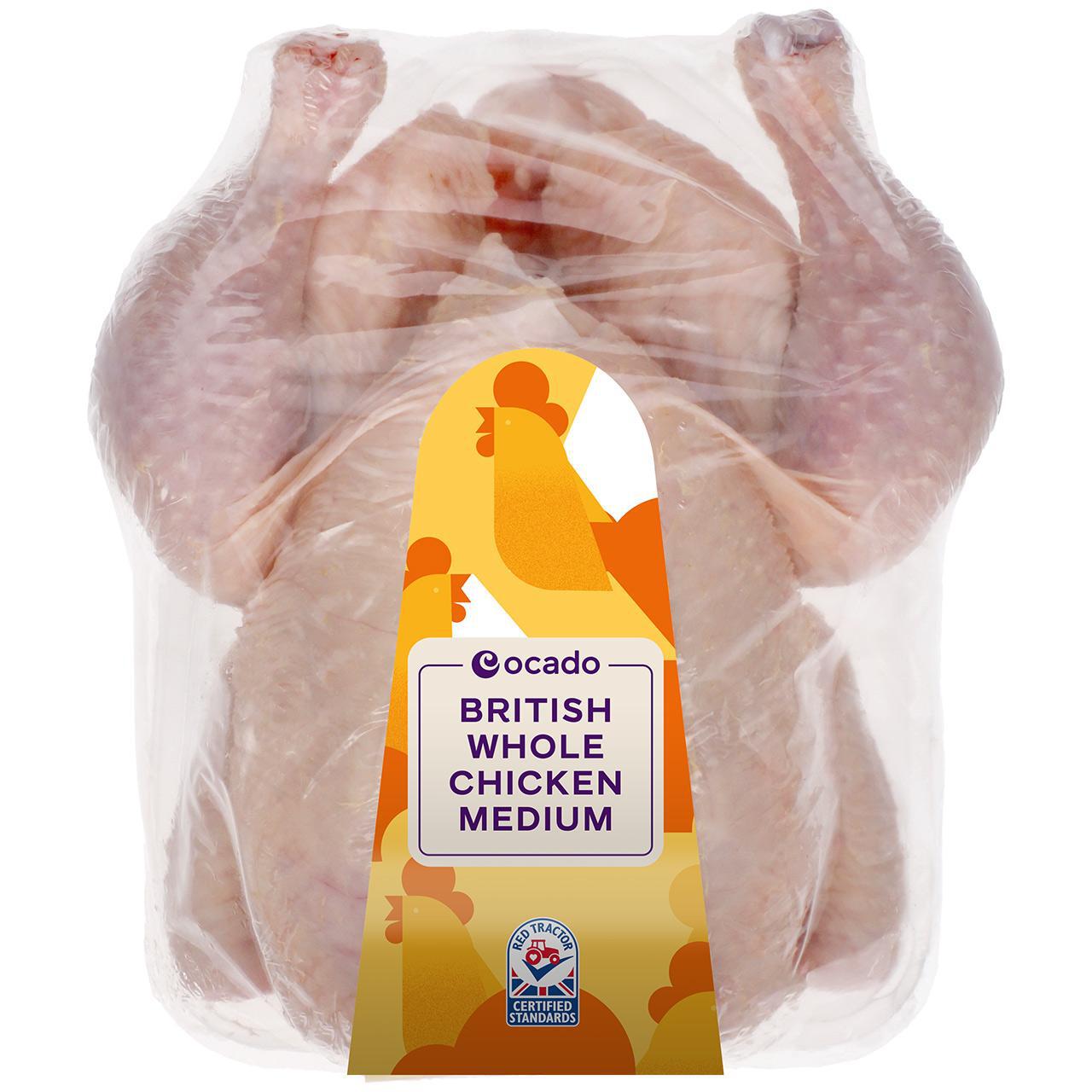 Ocado British Whole Chicken Medium Typically: 1500g