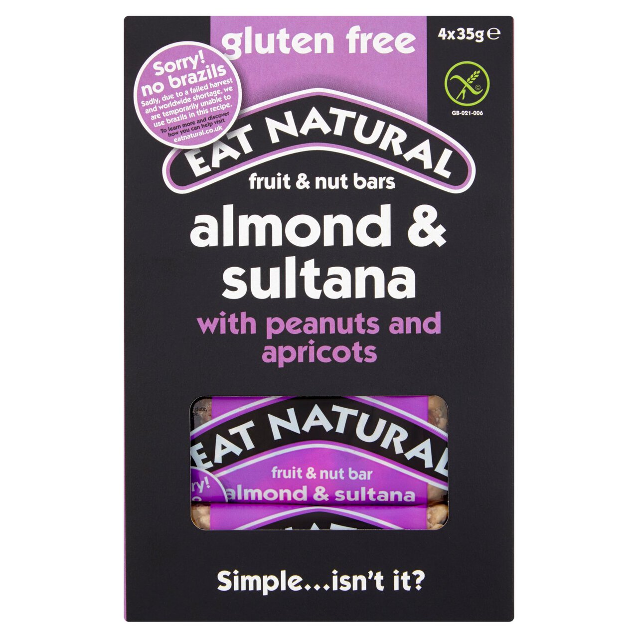 Eat Natural Almond & Sultana Bars 3 x 45g