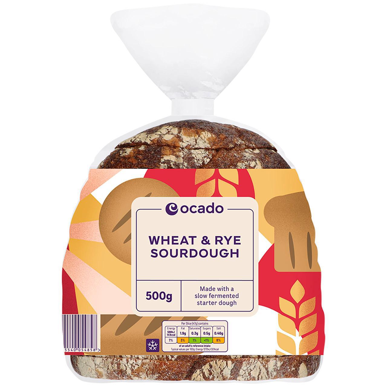 Ocado Wheat & Rye Sourdough 500g