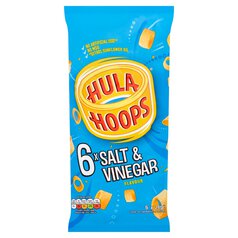 Hula Hoops Salt & Vinegar Multipack Crisps 6 per pack