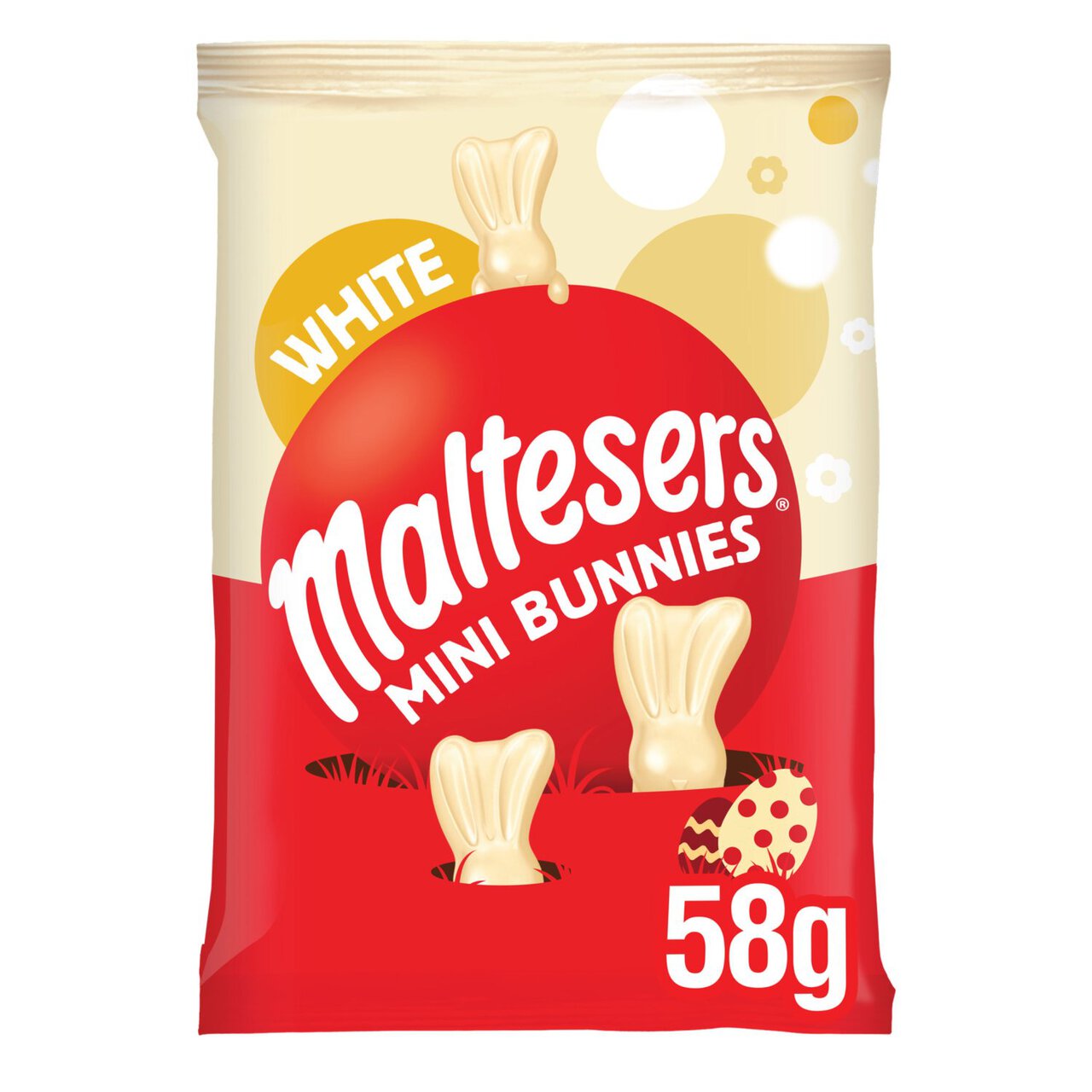 Maltesers White Chocolate Mini Bunnies Bag 58g