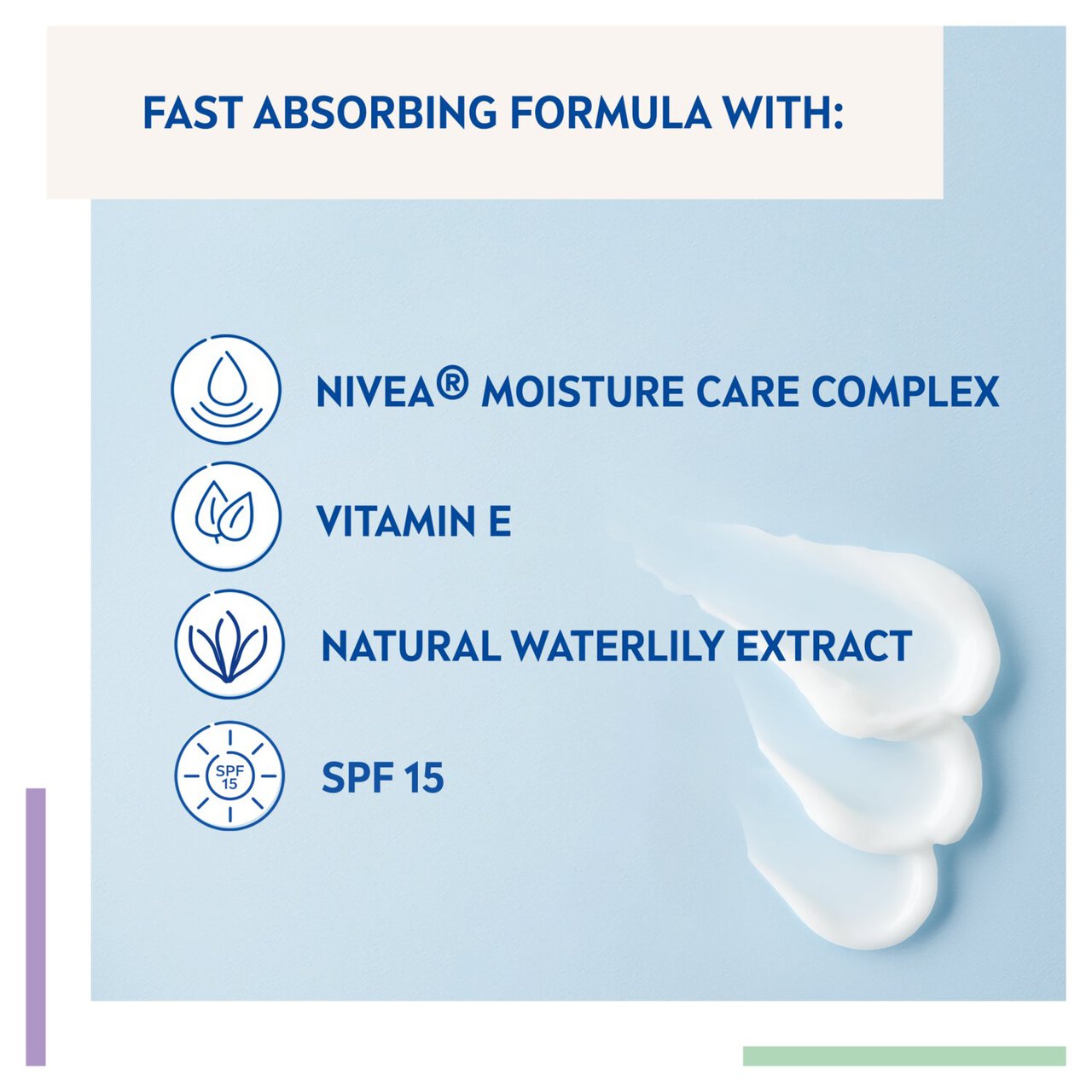 NIVEA Day Cream Face Moisturiser for Normal Skin SPF15 50ml