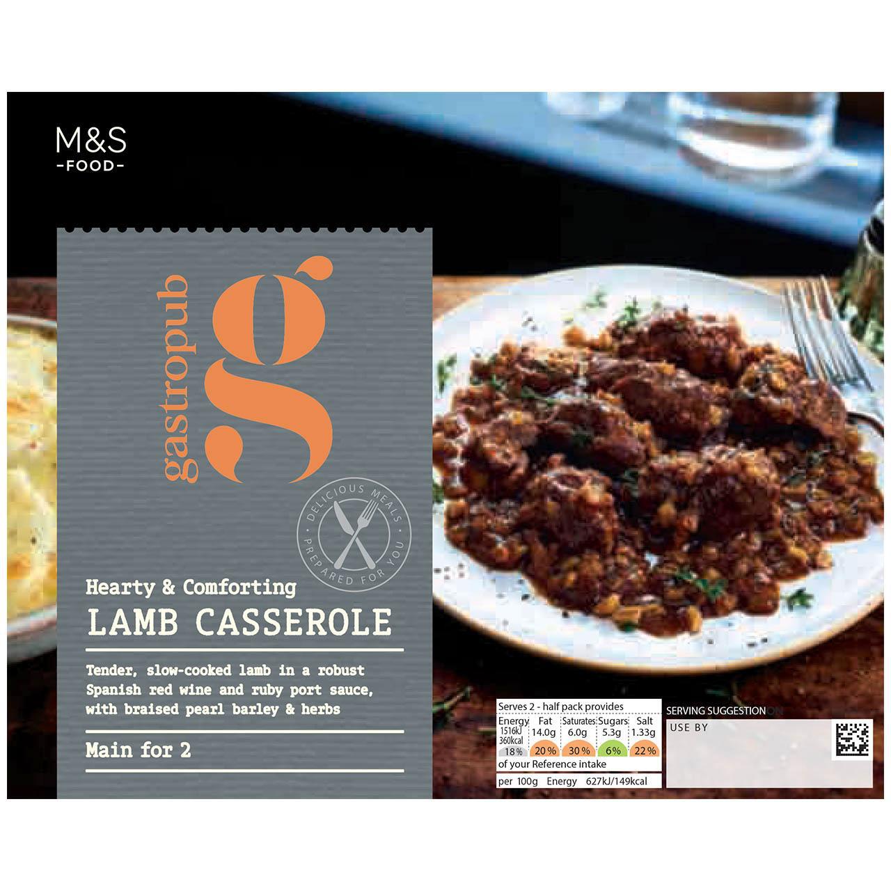 M&S Gastropub Lamb Casserole 484g