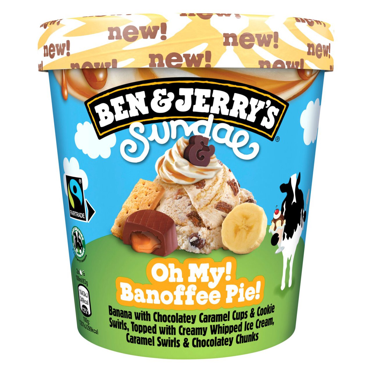 Ben & Jerry's Sundae Oh My Banoffee Pie! Ice Cream Tub 427ml