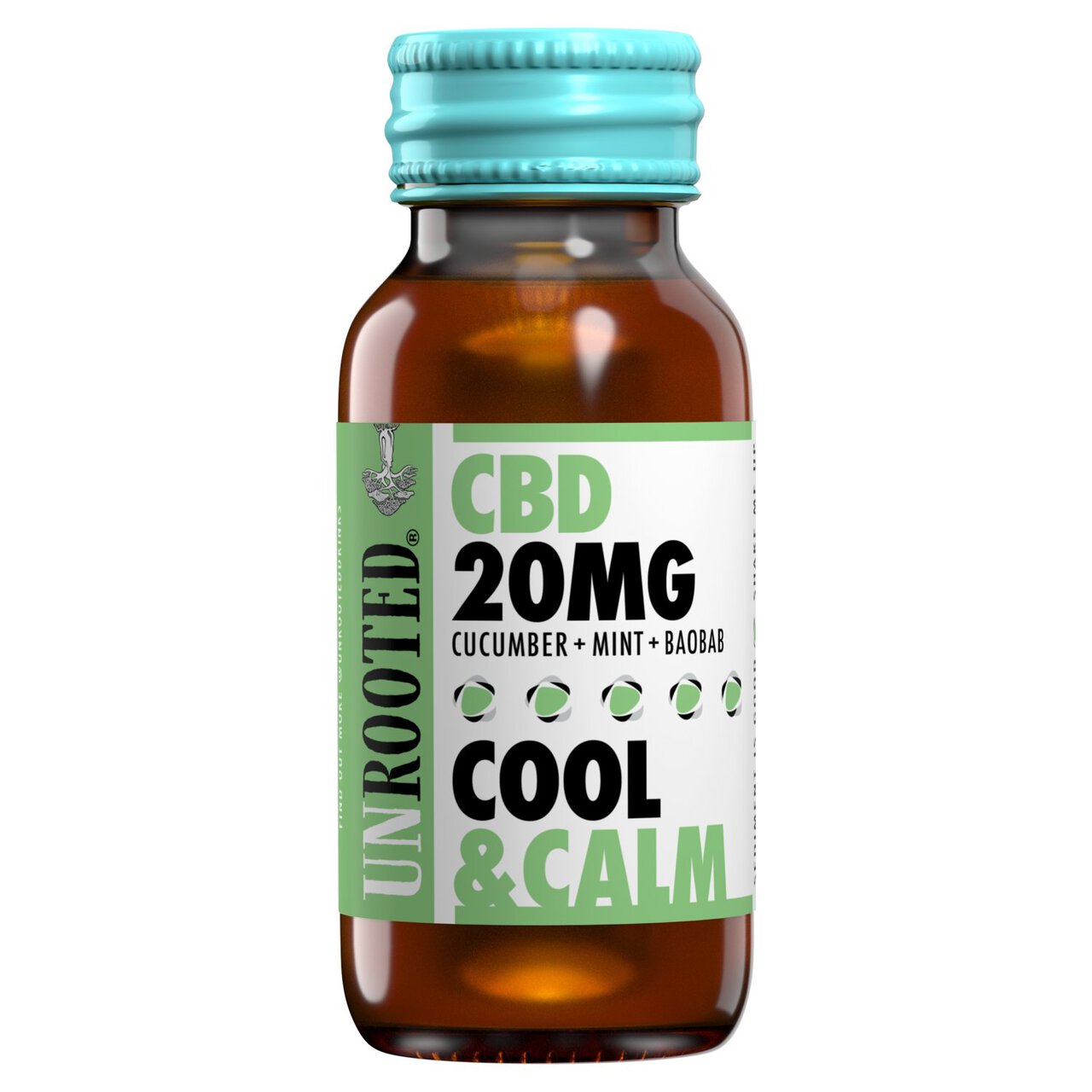 Unrooted Drinks CBD 20MG Cool and Calm Shot 60ml 60ml