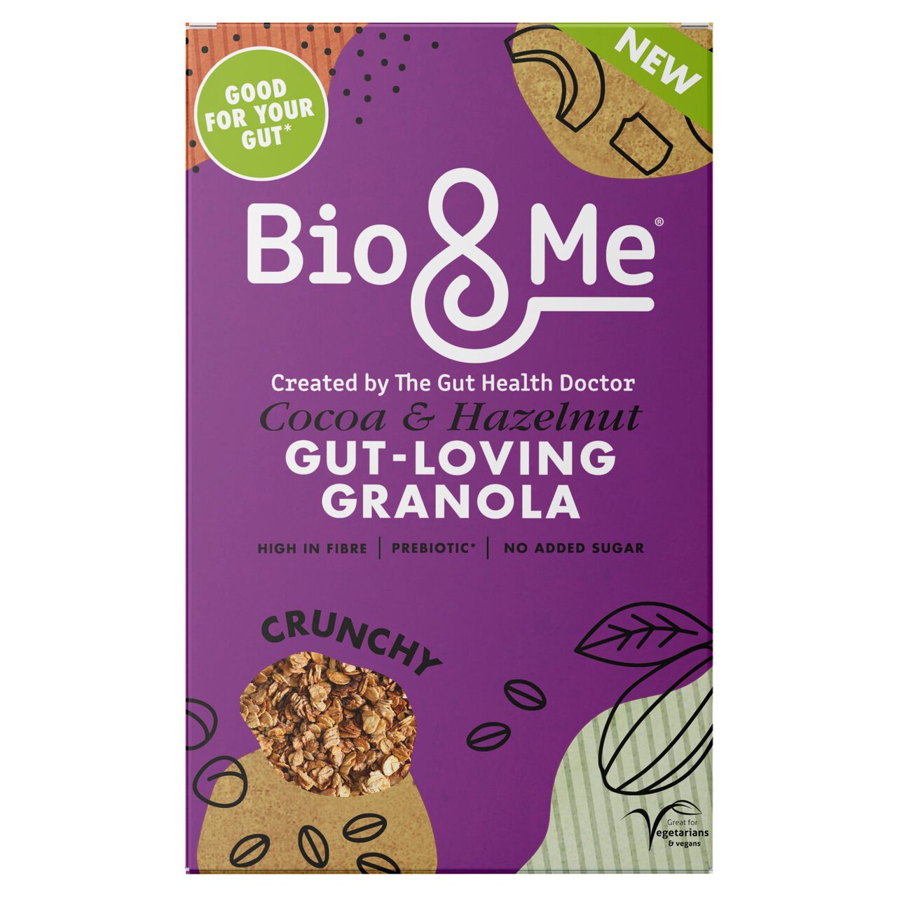 Bio&Me Cocoa & Hazelnut Gut-Loving Prebiotic Granola 360g