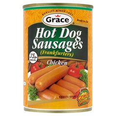 Grace Halal Chicken Hot Dog Sausages 400g