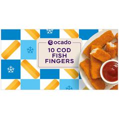 Ocado 10 Cod Fish Fingers 300g