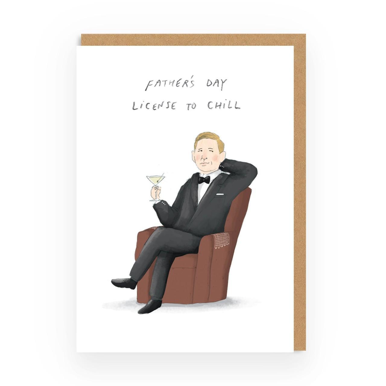 Ohh Deer Licence to Chill Fathers Day Card