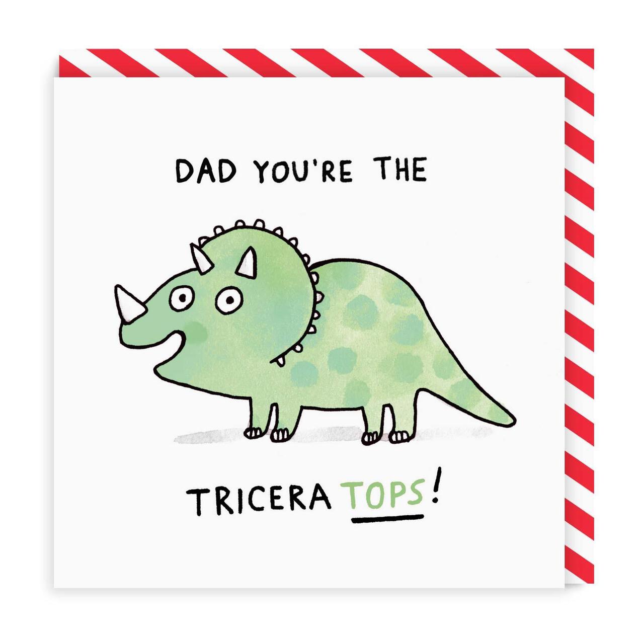 Ohh Deer Dad You're The Triceratops Fathers Day Card