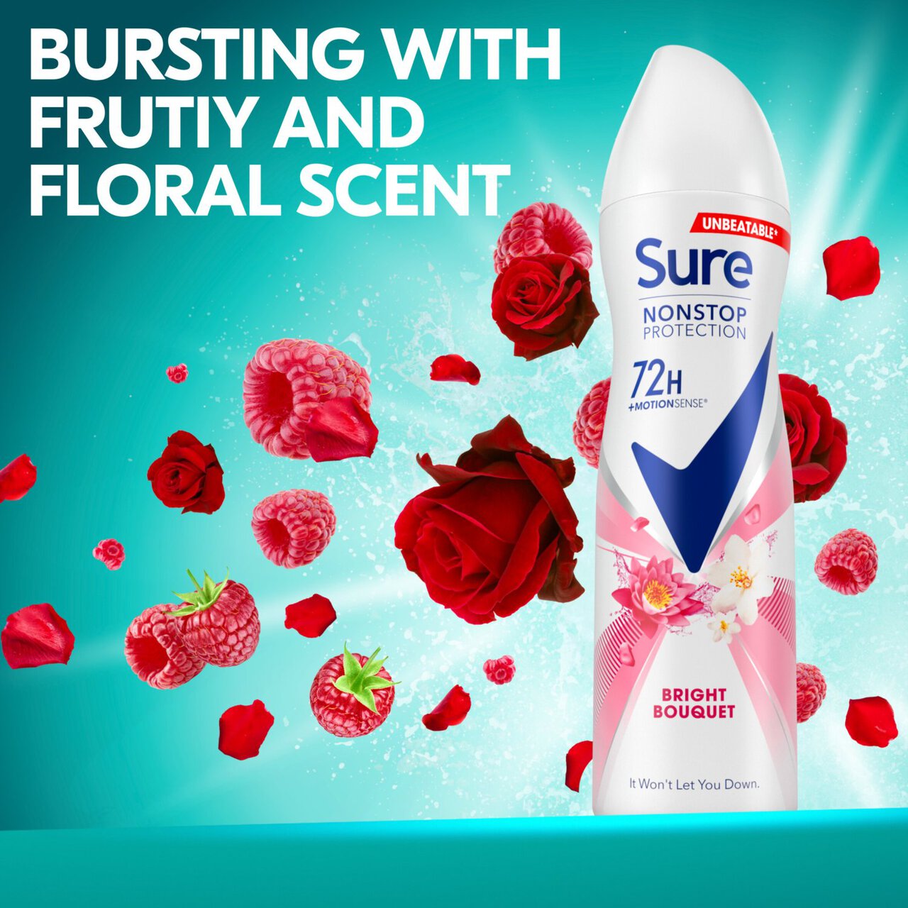 Sure Women 72hr Nonstop Protection Bright Bouquet Antiperspirant Deodorant 250ml