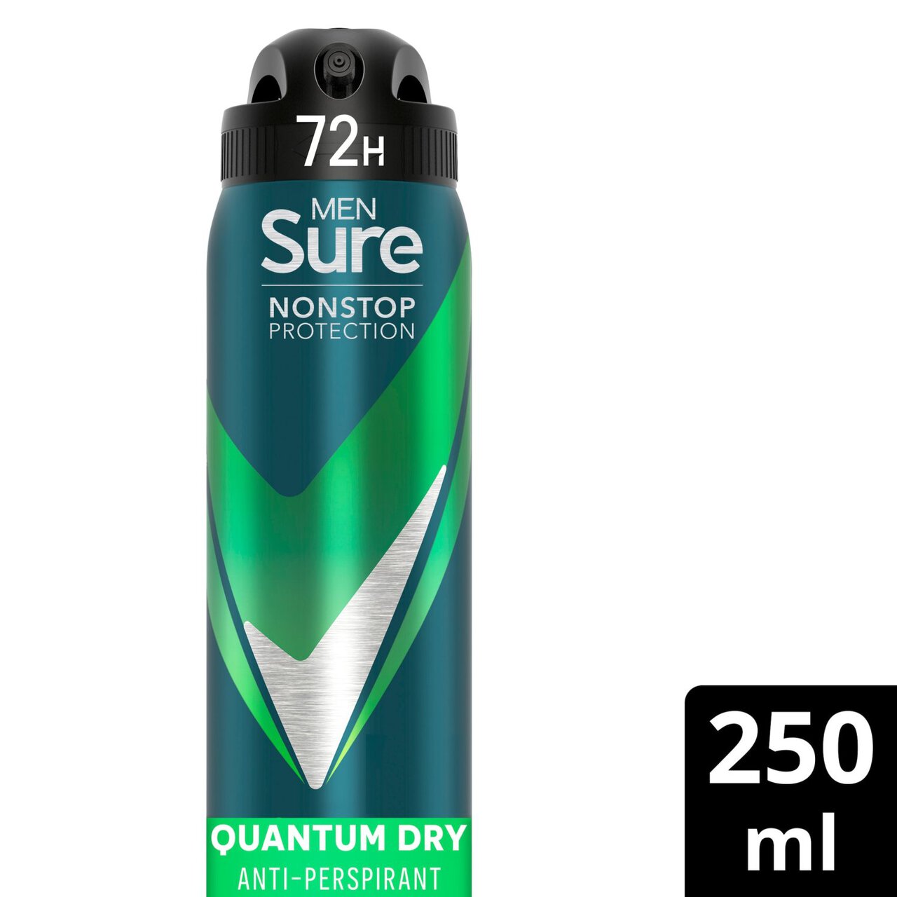 Sure Men 72hr Nonstop Protection Quantum Dry Antiperspirant Deodorant 250ml