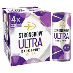 Strongbow Dark Fruit Ultra Cider 4 x 330ml