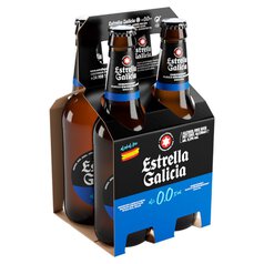 Estrella Galicia Premium Spanish Lager 0.0% 4 x 330ml