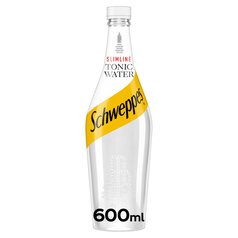 Schweppes Slimline Tonic Water Glass Bottle 600ml