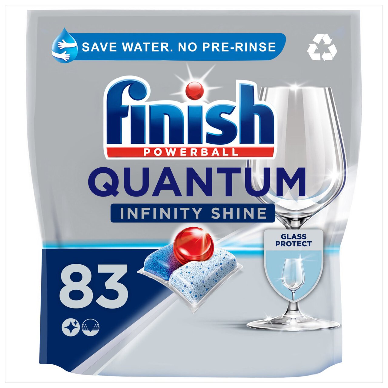 Finish Quantum Infinity Shine Dishwasher Tablets Original 83 per pack