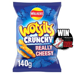Walkers Wotsits Crunchy Really Cheesy Sharing Bag Snacks 140g